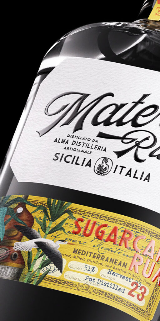 RUM DESIGN LABEL mater
